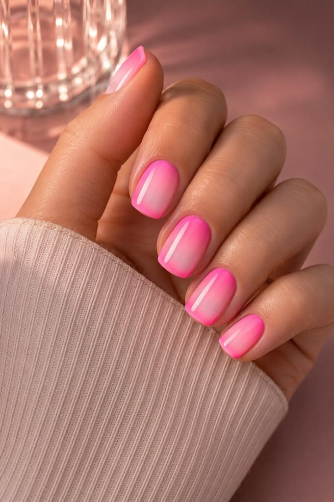 Hot Pink Fade That Feels Like a Summer Crush