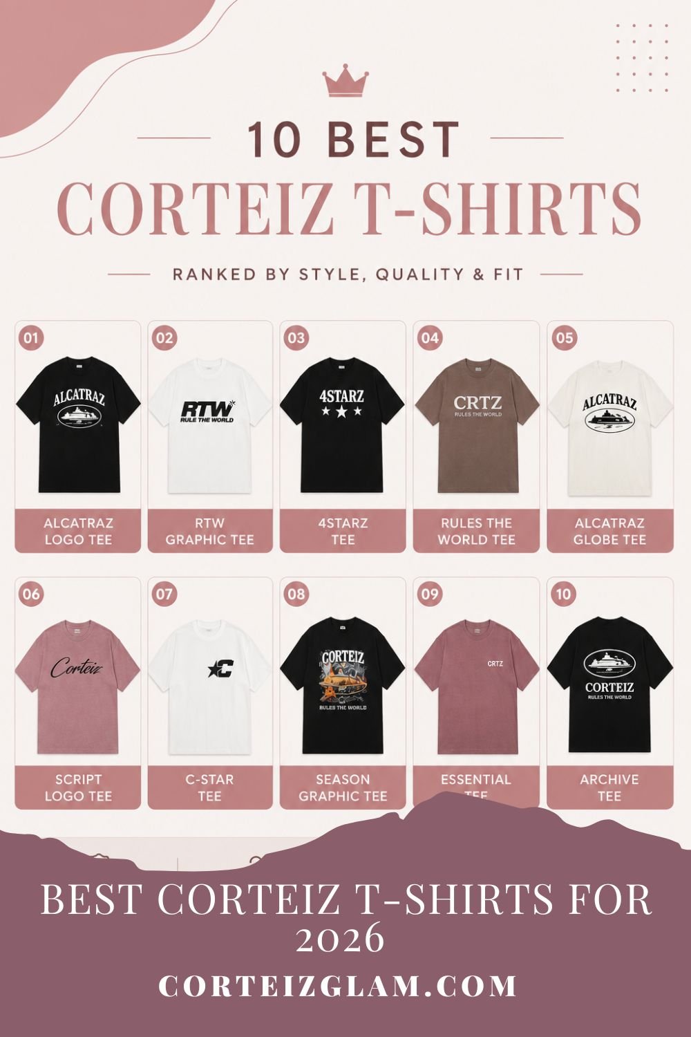 10 Best Corteiz T-Shirts Ranked