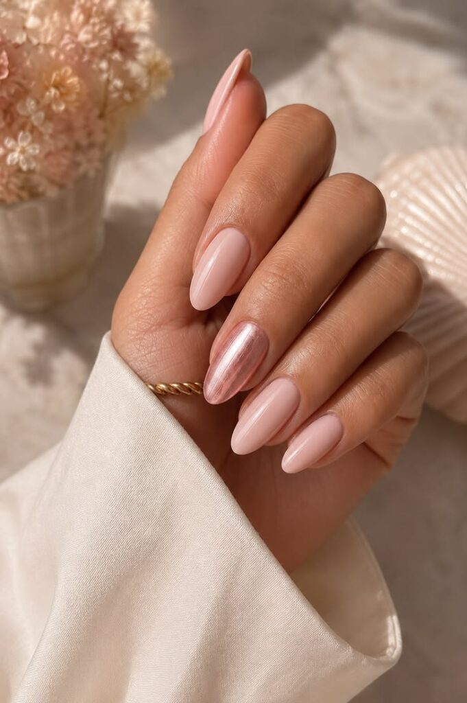Blush Pink With Shimmer Accent for Everyday July Elegance