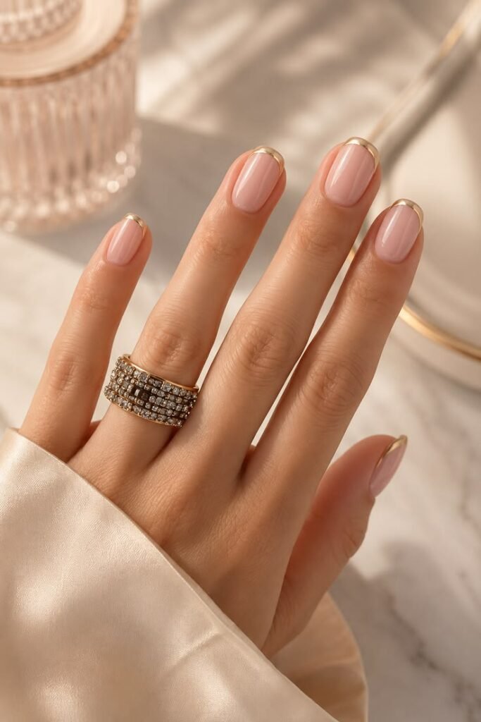 Glossy Pastel Lavender Nails