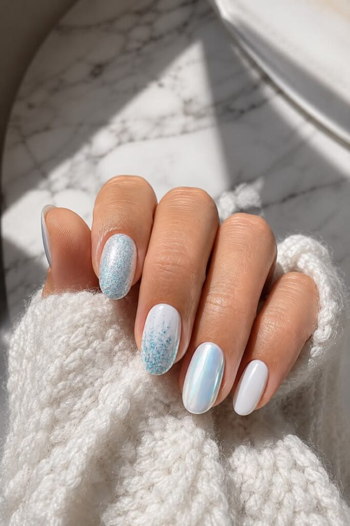 Icy Blue Winter-to-Summer Glitter Mix With Cool Sparkle