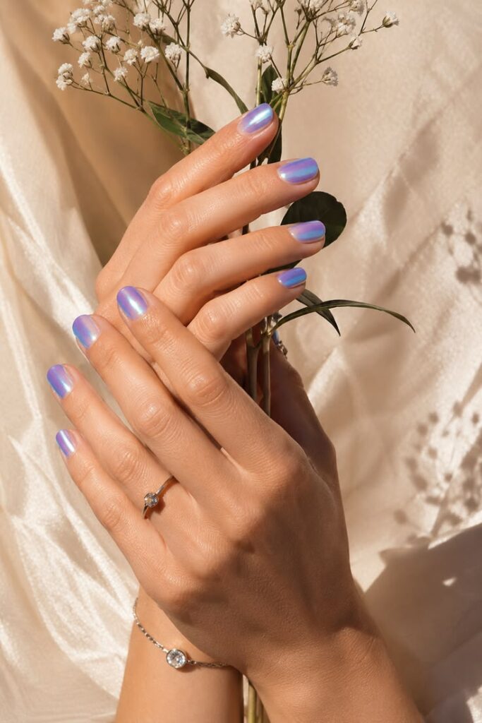 Iridescent Purple Chrome With Unicorn Finish