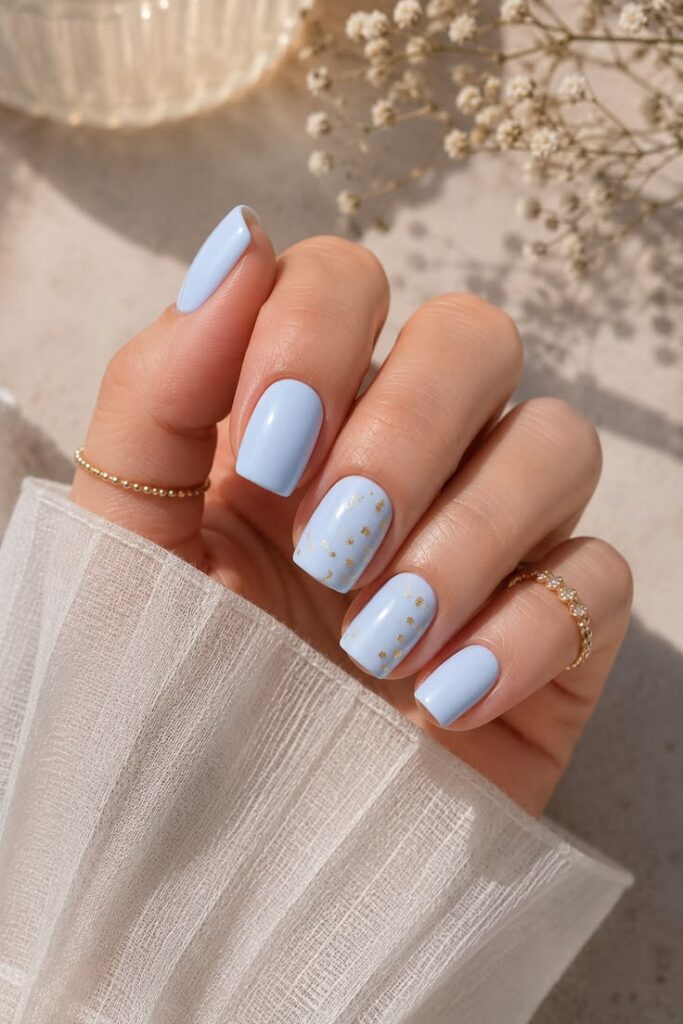 Navy Firework Nails That Capture the Whole Night Sky