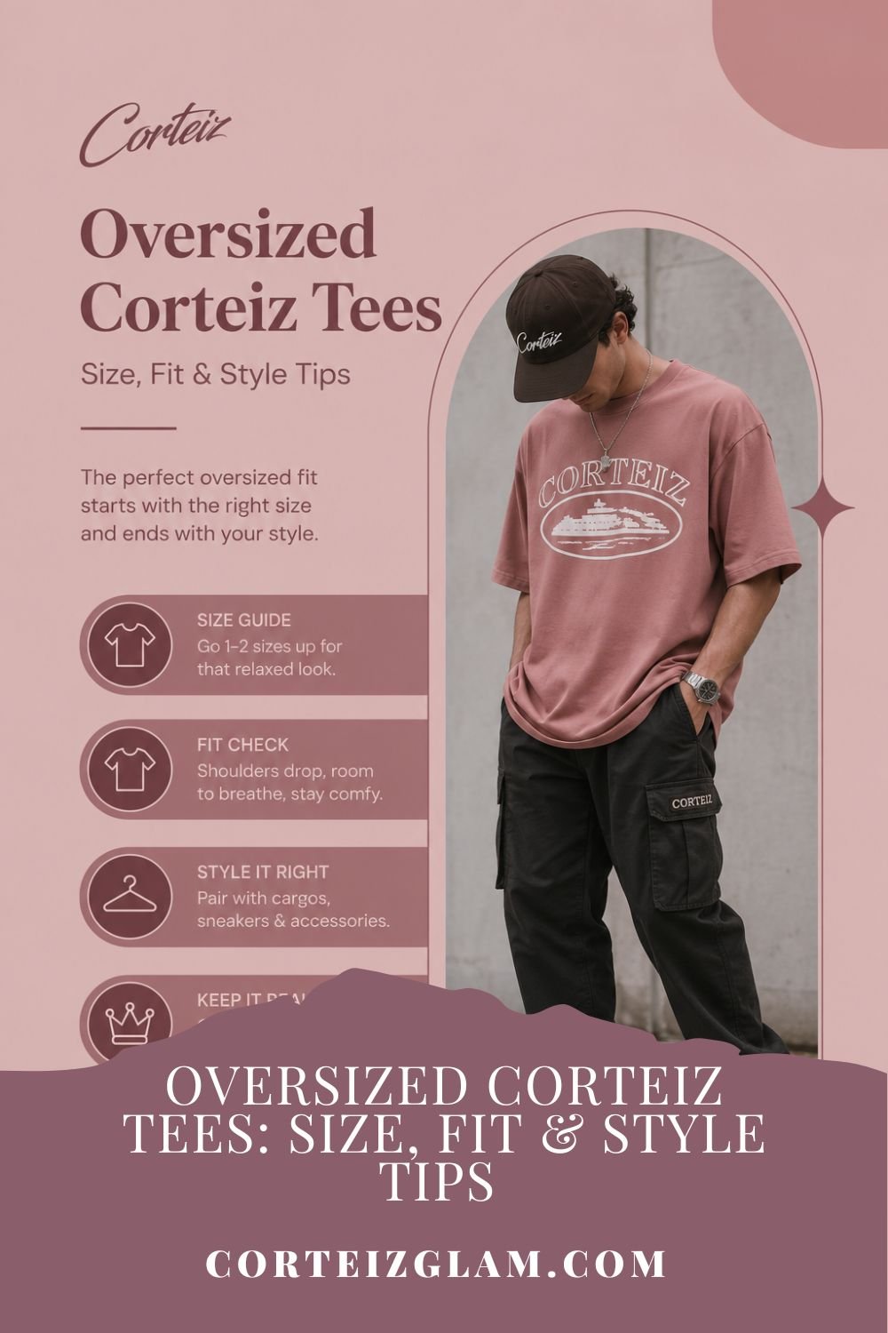Oversized Corteiz Tees Minimal Streetwear Aesthetic