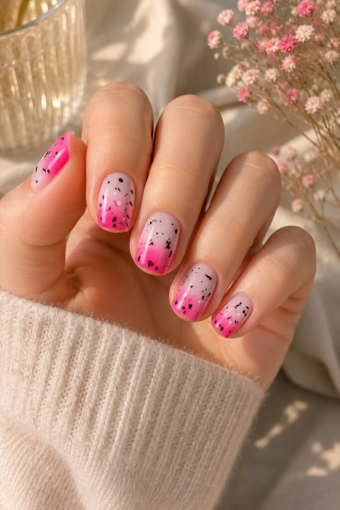 Periwinkle Glossy Gel Nails
