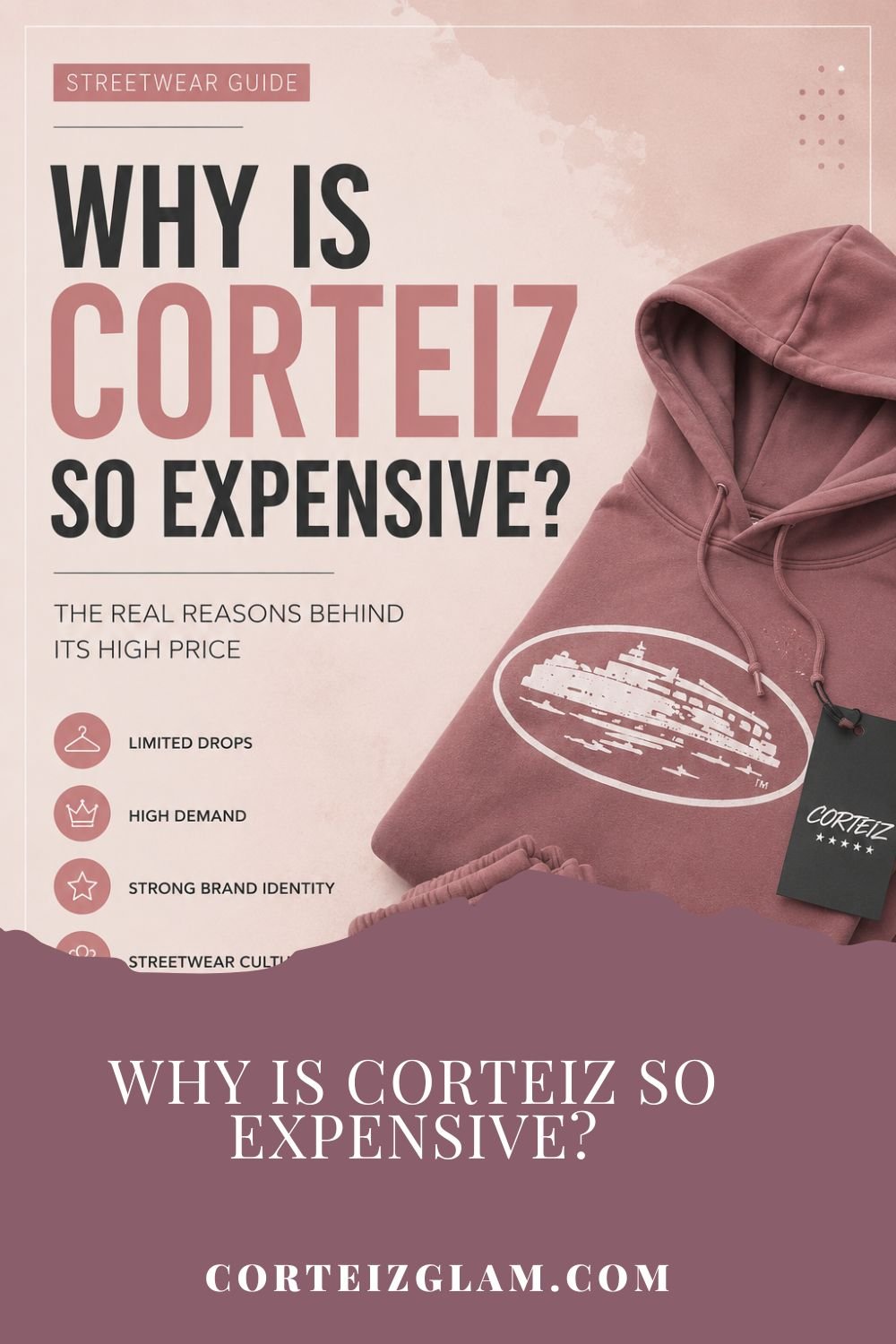 Corteiz streetwear hoodie and clothing collection showing why Corteiz is expensive due to limited drops, exclusivity, and brand value