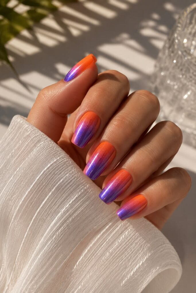 Sunset Orange and Purple With Statement Energy