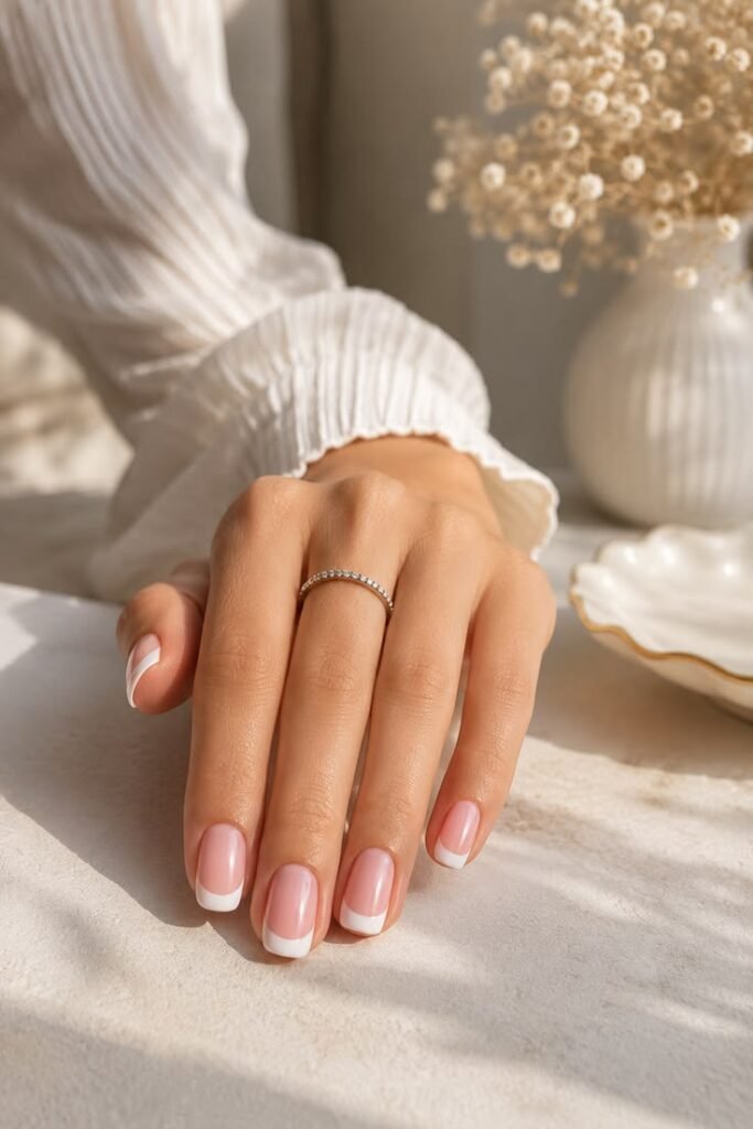 Classic French Manicure for Timeless Summer Style