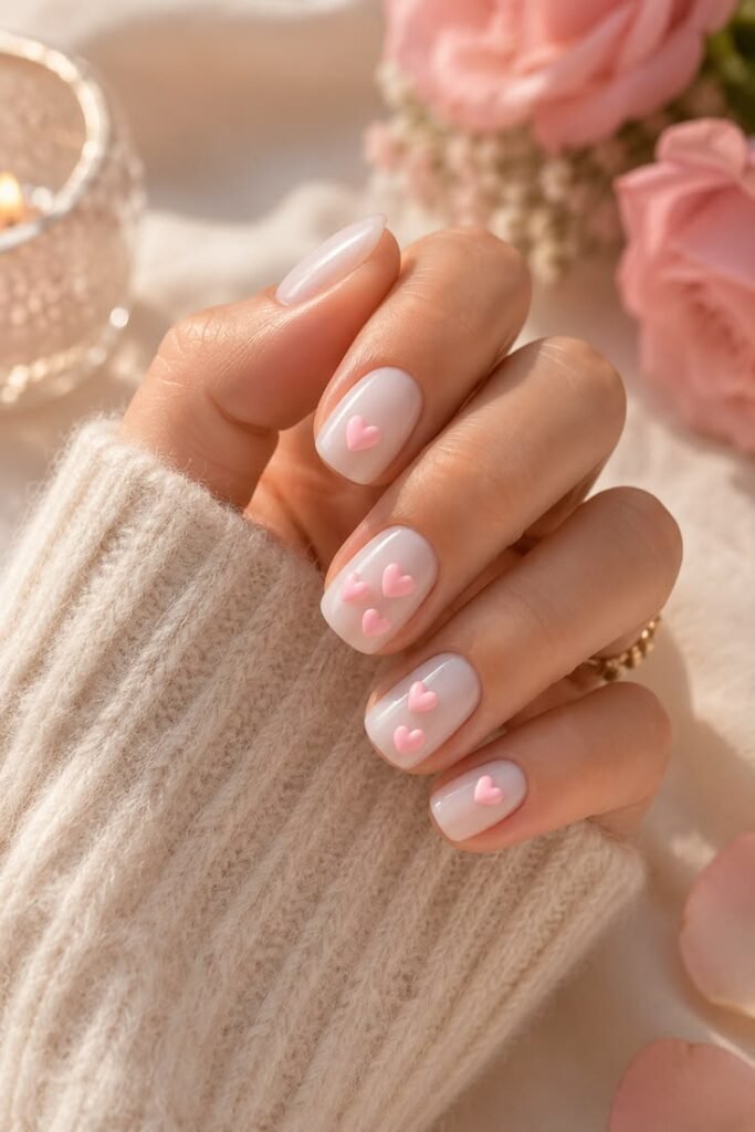 Dainty White Florals With Gold Leaf Accents