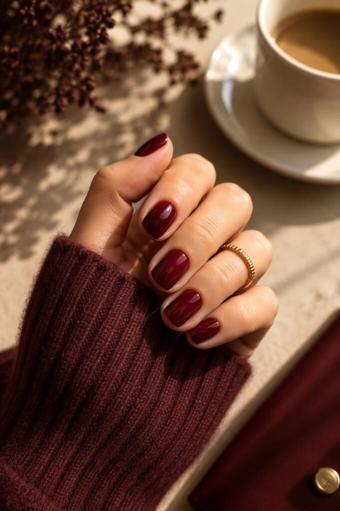 Deep Burgundy Gloss for Bold Summer Nights