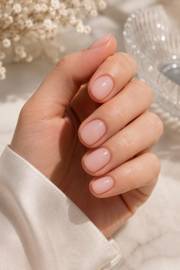 Milky Nude Short Nails for Summer 2026